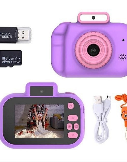 Load image into Gallery viewer, High-definition 4000W Front Rear Dual-camera 2 Inch HD IPS Screen Digital Kids Camera USB Charging with Lanyard Children&#39;s toys
