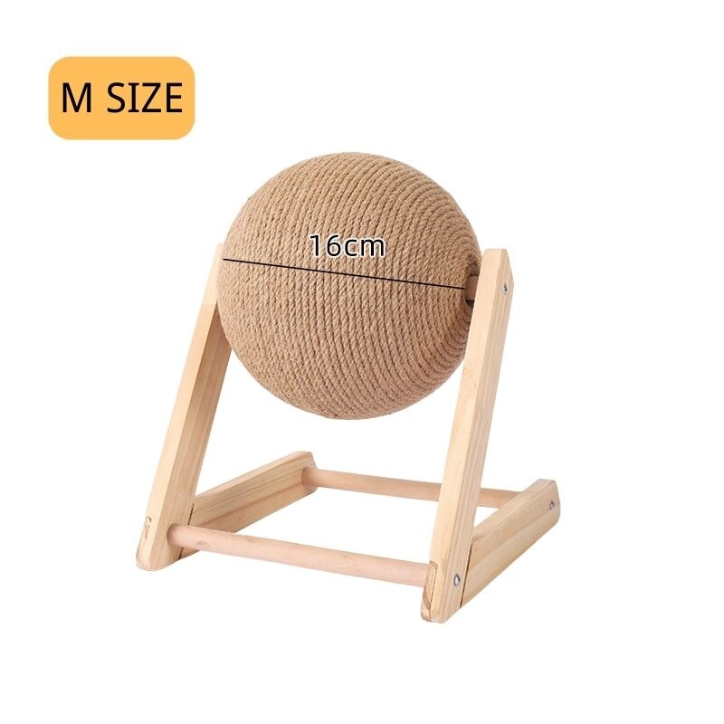 Cat Scratcher Ball Cat Toys Kitten Sisal Rope Ball Board Grinding Paws Toy Cats Scratcher Wear-resistant Pet Cat Accessories