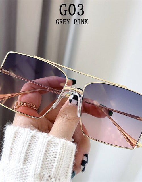 Load image into Gallery viewer, Square Sunglasses Women 2022 Fashion Shades For Sunshades Luxury Vintage Moda Feminina Lunette De Soleil Femme Zonnebril Dames
