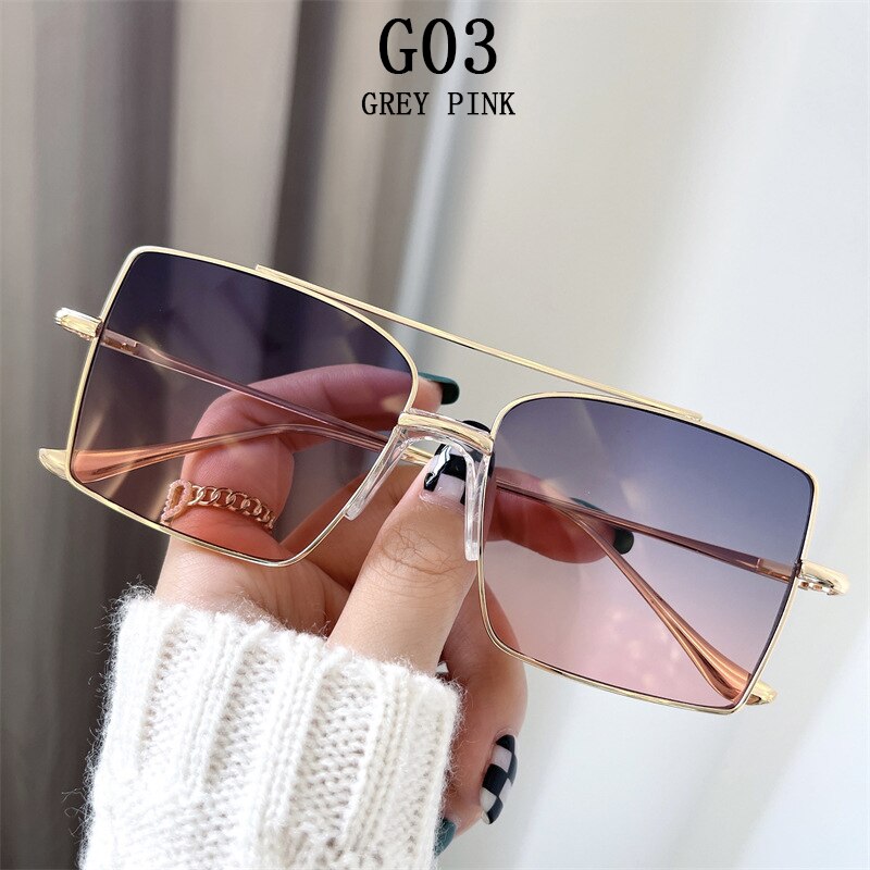 Square Sunglasses Women 2022 Fashion Shades For Sunshades Luxury Vintage Moda Feminina Lunette De Soleil Femme Zonnebril Dames