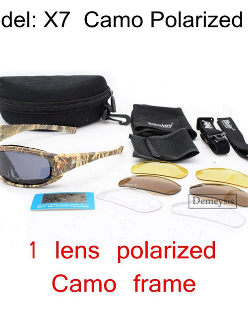 Load image into Gallery viewer, Tactical Polarized Glasses Military Goggles Army Sunglasses with 4 Lens Original Box Men Shooting Hiking Eyewear Gafas
