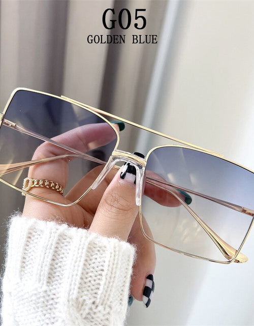 Load image into Gallery viewer, Square Sunglasses Women 2022 Fashion Shades For Sunshades Luxury Vintage Moda Feminina Lunette De Soleil Femme Zonnebril Dames
