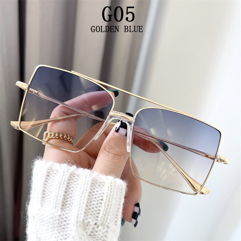 Square Sunglasses Women 2022 Fashion Shades For Sunshades Luxury Vintage Moda Feminina Lunette De Soleil Femme Zonnebril Dames