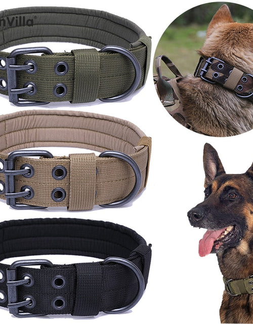 Load image into Gallery viewer, Durable Tactical Dogs Collar Leash Set Adjustable Military Pets Collars German Shepherd Training Medium Large Dog Accessories
