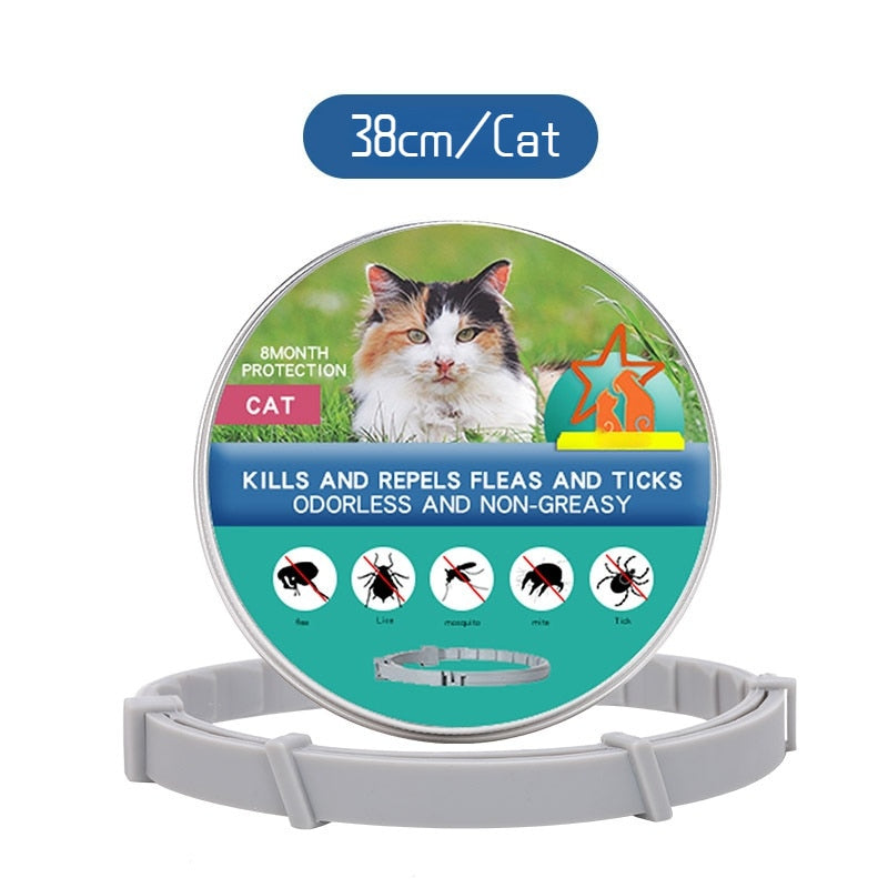 Retractable Dogs Mosquitoe Repellent Collar Pet Antiparasitic Anti Flea Tick Collar For Small Large Dog Cat Leash Pet Products