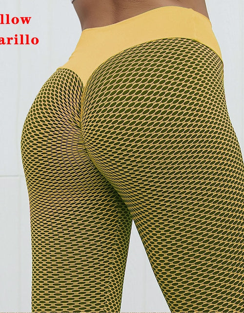 Load image into Gallery viewer, Jacquard Yoga Pants Seamless Sports Tights Fitness High Waist Leggings Breathable Gym Fitness Push Up Clothing Girl 2022
