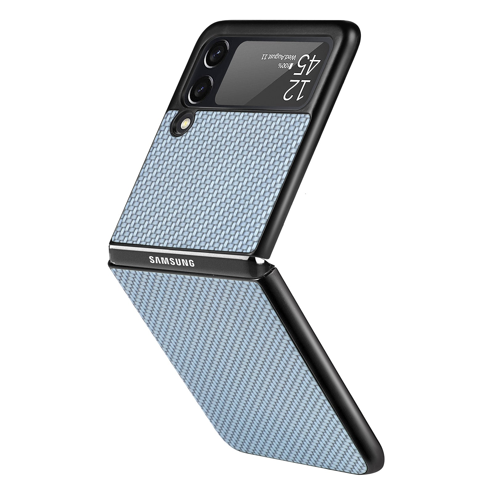 Luxury Carbon Fiber Slim Case for Samsung Galaxy Z Flip 3 4 5G Flip3 Flip4 Phone Protective Cover Coque for Samsung Z Flip 4