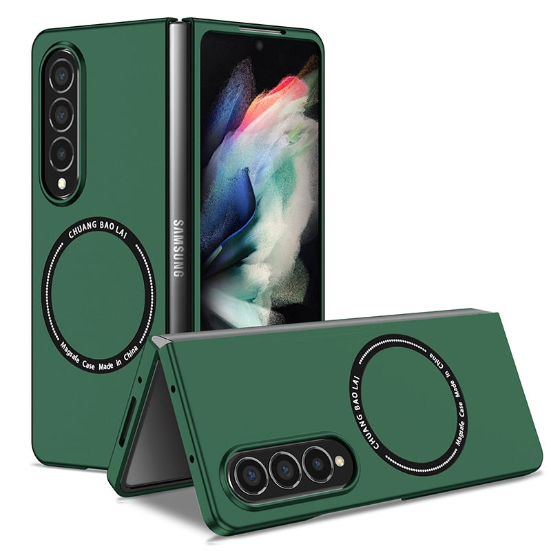 Magnetic Wireless Charging Case for Samsung Galaxy Z Fold 3 4 Magsafe Cover Cases Shockproof and Anti fingerprints