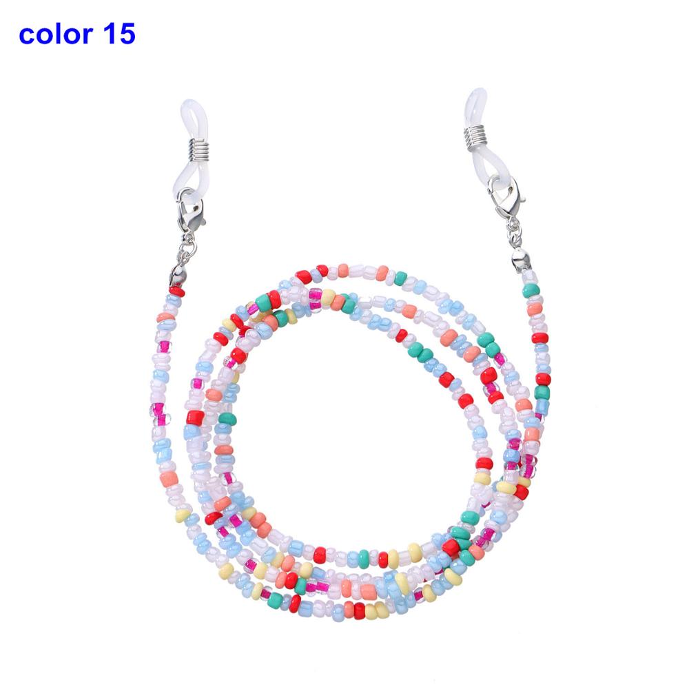 New Anti-Lost Eyeglass Strap Beaded Mask Chain Fashion Reading Glasses Sunglasses Spectacles Holder Neck Cord