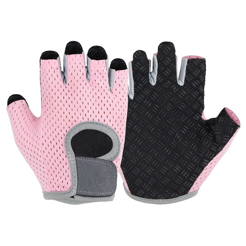 Fitness Weight Lifting Gym Gloves Half Finger Anti-Slip Breathable Bicycle Motorcycle Cycling Gloves Shockproof MTB Road Bike