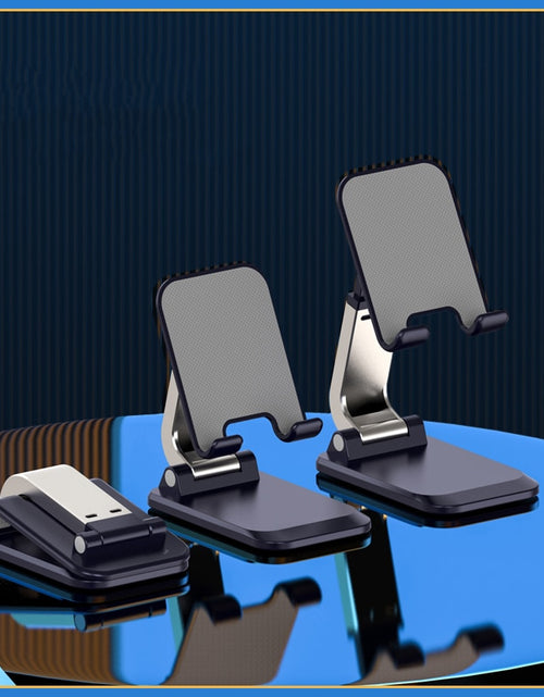 Load image into Gallery viewer, Foldable Metal Desktop Mobile Phone Stand For iPad iPhone 13 X Smartphone Support Tablet Desk Cell Phone Portable Holder Bracket
