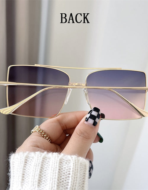 Load image into Gallery viewer, Square Sunglasses Women 2022 Fashion Shades For Sunshades Luxury Vintage Moda Feminina Lunette De Soleil Femme Zonnebril Dames
