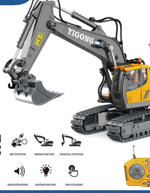 Load image into Gallery viewer, RC Excavator 2.4G Cars Trucks Engineering Vehicle 1:20 RC Crawler Truck Bulldozer Toys for Boys RC Car Dump Truck Children Gifts
