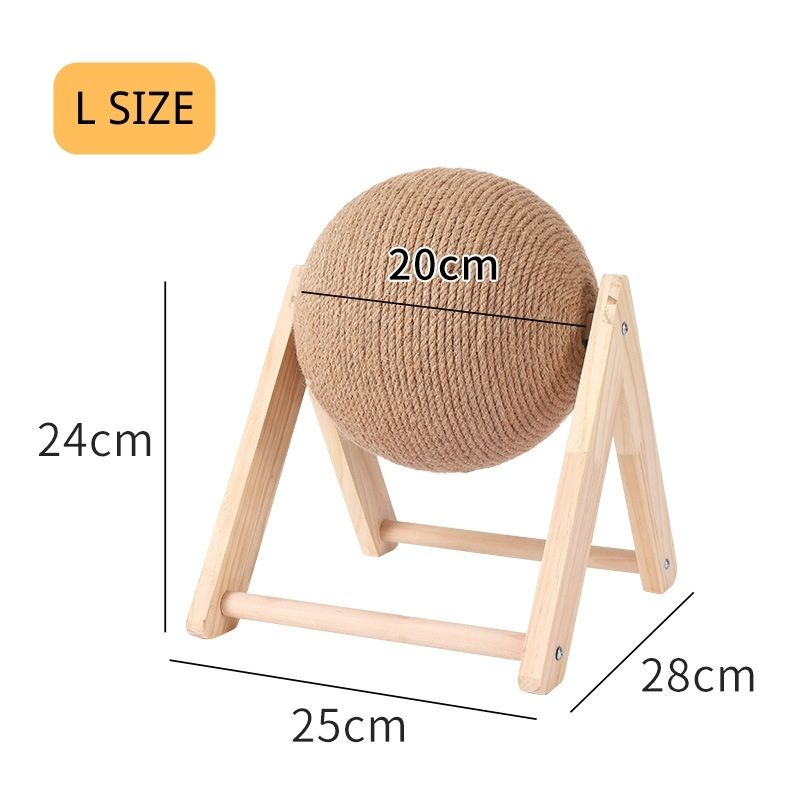 Cat Scratcher Ball Cat Toys Kitten Sisal Rope Ball Board Grinding Paws Toy Cats Scratcher Wear-resistant Pet Cat Accessories