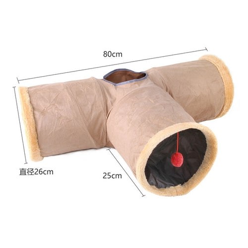 Load image into Gallery viewer, Cats Tunnel Foldable Pet Cat Toys Kitty Pet Training Interactive Fun Toy Tunnel Bored For Puppy Kitten Rabbit Play Tunnel Tube
