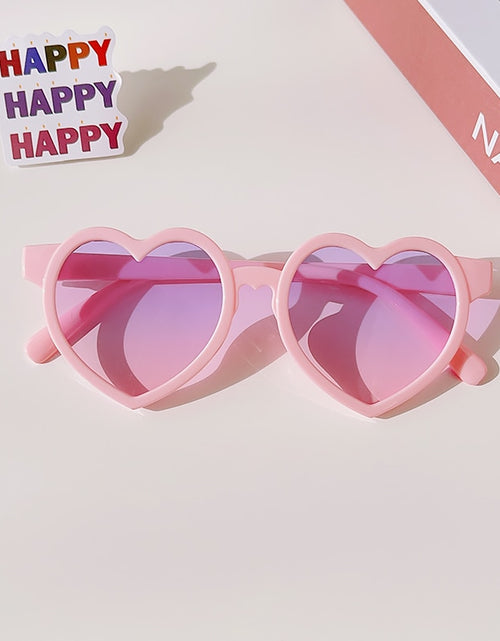 Load image into Gallery viewer, 2023 New Kids Cartoon Heart Sunflower Fruit Rabbit Ears Sunglasses Girls Boy Children Outdoor Round Polarized UV400 Sun Glasses
