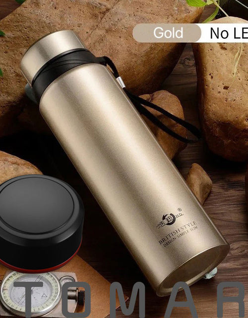 Load image into Gallery viewer, 420-1800ml Large Capacity 304 Stainless Steel Tumbler Vacuum Thermal Flask Thermos Water Coffee Tea Portable Bottle Dropship
