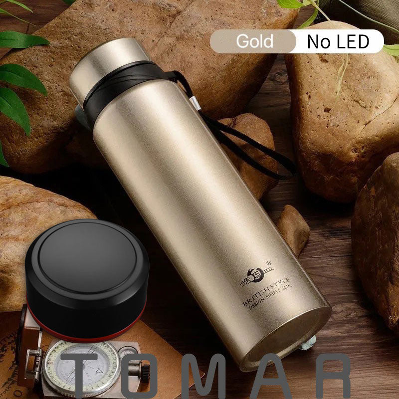 420-1800ml Large Capacity 304 Stainless Steel Tumbler Vacuum Thermal Flask Thermos Water Coffee Tea Portable Bottle Dropship