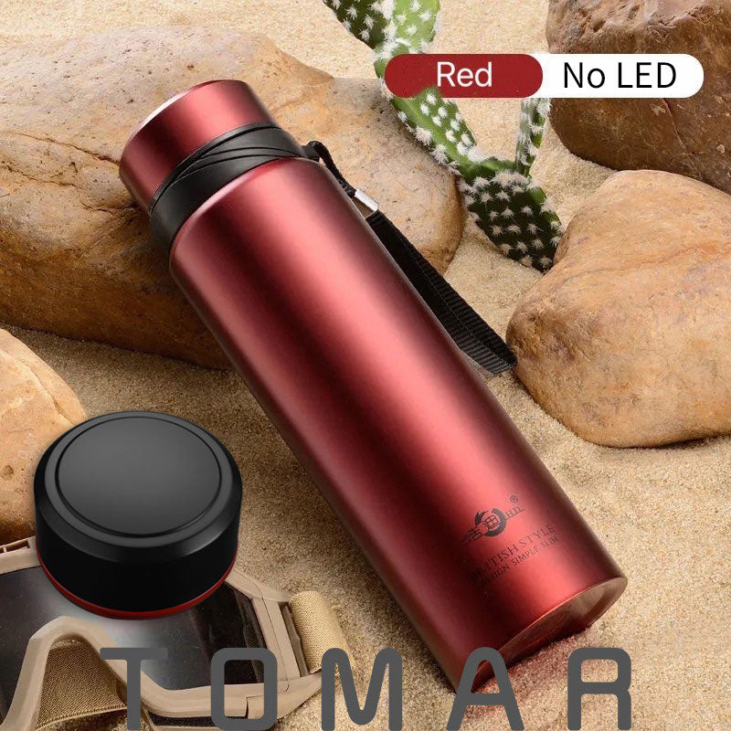 420-1800ml Large Capacity 304 Stainless Steel Tumbler Vacuum Thermal Flask Thermos Water Coffee Tea Portable Bottle Dropship