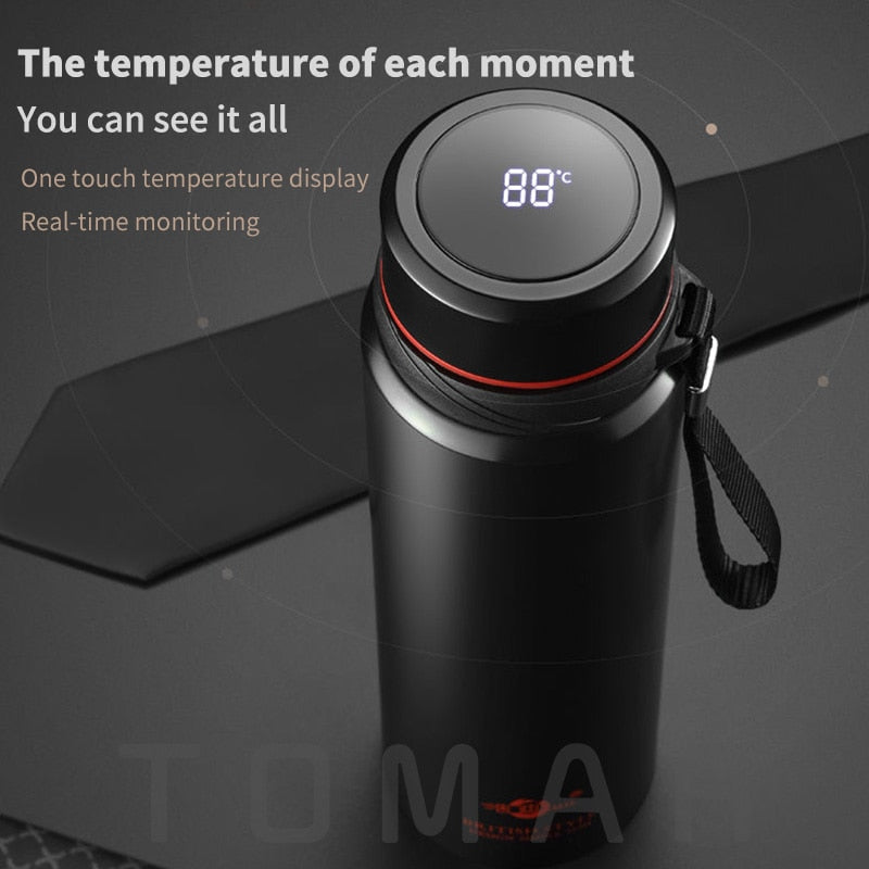 420-1800ml Large Capacity 304 Stainless Steel Tumbler Vacuum Thermal Flask Thermos Water Coffee Tea Portable Bottle Dropship