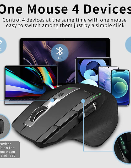 Load image into Gallery viewer, Multi-mode Rechargeable Wireless Mouse Ergonomic 3200 DPI Bluetooth Mouse Easy-Switch Up to 4 Devices Gaming Mouse
