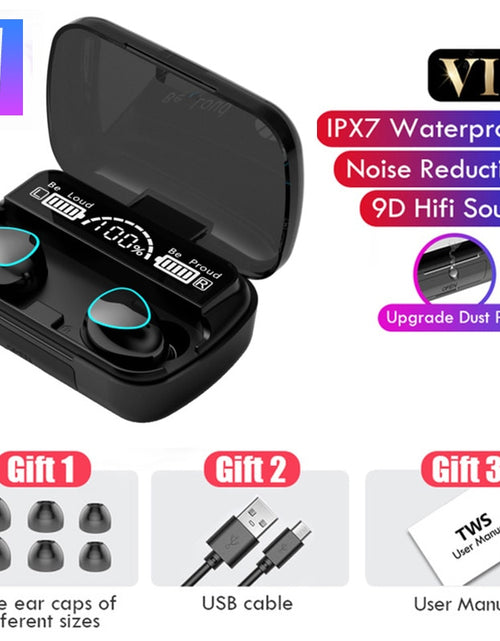 Load image into Gallery viewer, 3500mAh Wireless Earphones Bluetooth V5.0 TWS Wireless Headphones LED Display With Power Bank Headset With Microphone
