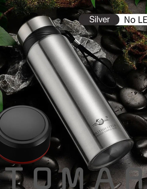 Load image into Gallery viewer, 420-1800ml Large Capacity 304 Stainless Steel Tumbler Vacuum Thermal Flask Thermos Water Coffee Tea Portable Bottle Dropship
