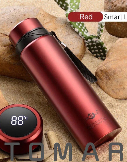 Load image into Gallery viewer, 420-1800ml Large Capacity 304 Stainless Steel Tumbler Vacuum Thermal Flask Thermos Water Coffee Tea Portable Bottle Dropship
